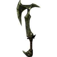 orcish war axe waraxes skyrim wiki guide