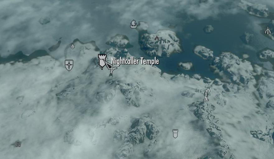Nightcaller Temple Quests Map. 