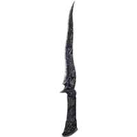 ebony dagger daggers weapons skyrim wiki guide