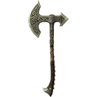 lunar steel war axe waraxes skyrim wiki guide