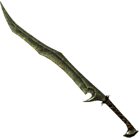 orcish greatsword greatswords weapons skyrim wiki guide